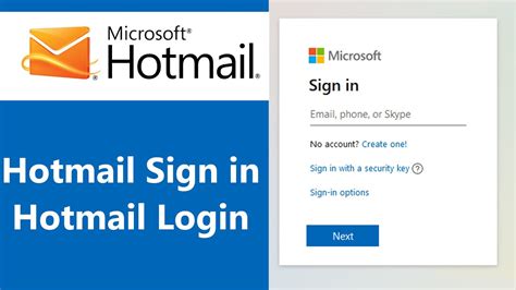 hotmail login email entrar